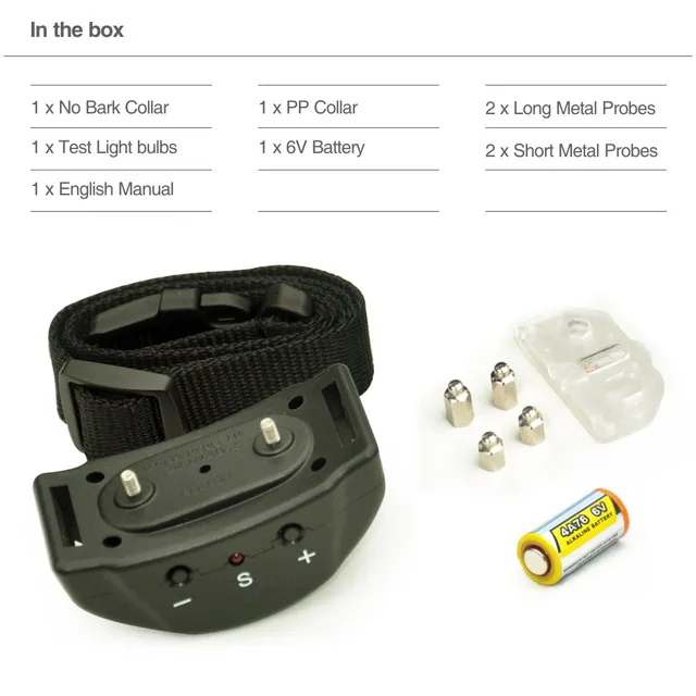 No Bark Electronic Collar Pet853 Anti Dog Bark Collar With 7 Levels