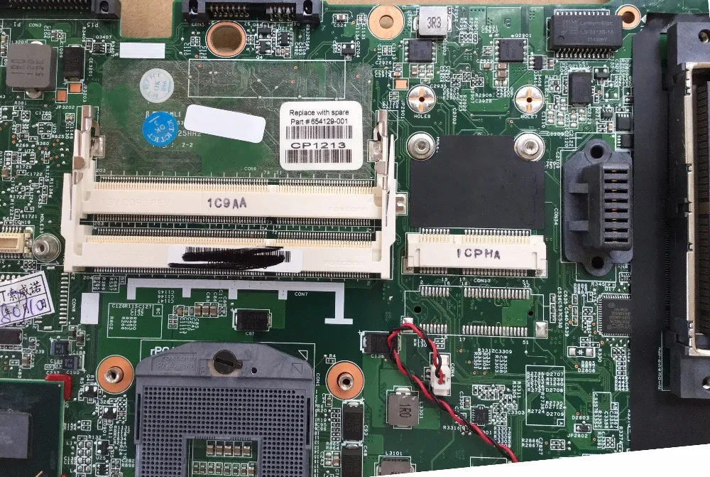 654129-001 شحن مجاني Latop لوحة رئيسية لأجهزة HP ProBook 6560B اللوحة المحمول 100% اختبار