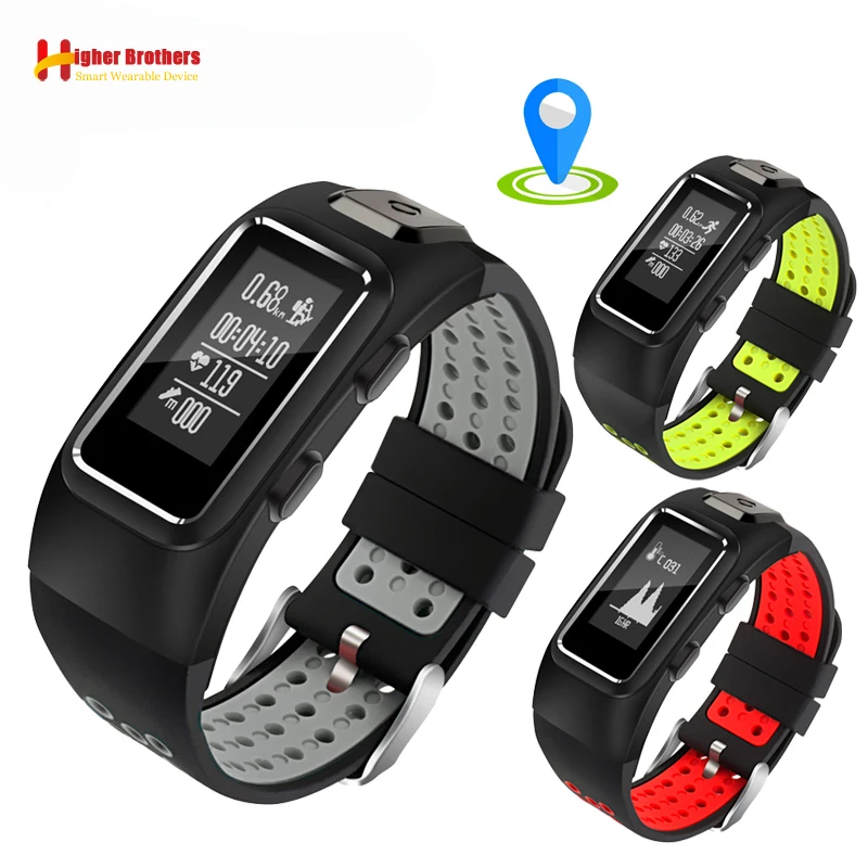 

Smart Band Fitness Bracelet Heart Rate Monitor GPS Wristband IP68 Waterproof Pedometer Sleep Tracker Wristband For Android IOS