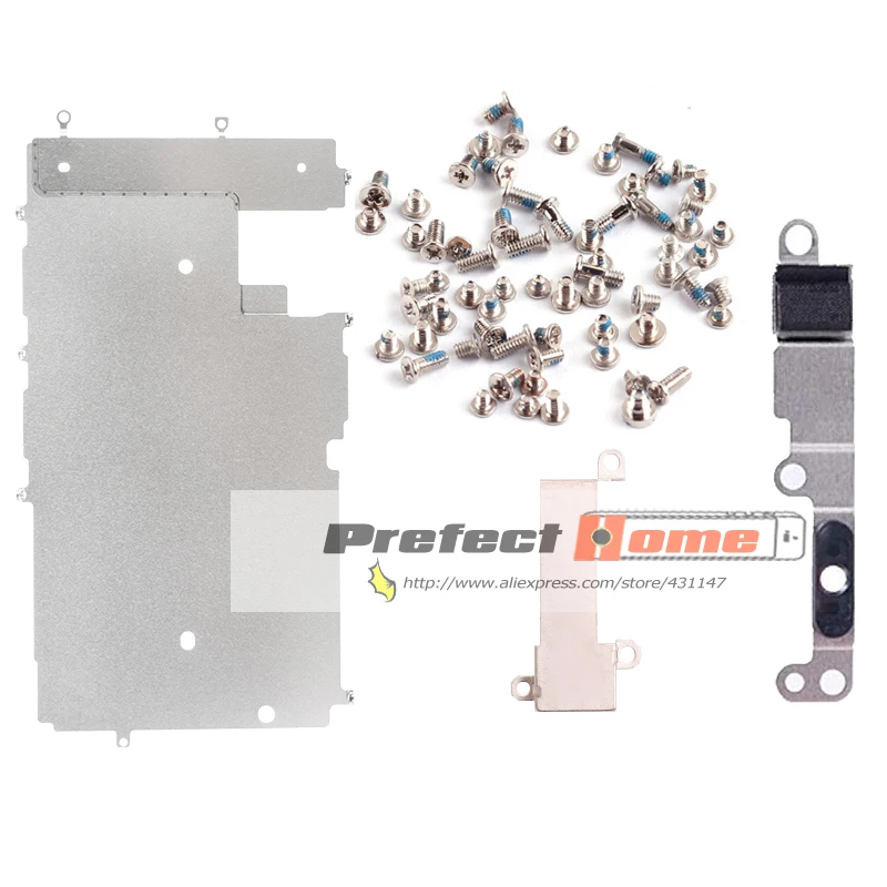 

1set For iPhone 5 5S 5C 6 7 8 PLUS LCD Screen Holder Inner Metal Plate + home button Metal + earpiece metal Cover Bracket Part