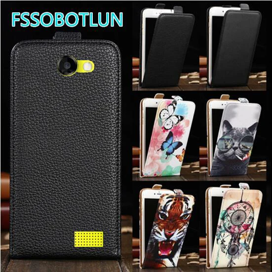 

Factory Direct! TOP Quality Printed Cartoon Up and Down Flip PU Leather Cell Phone Case Cover For Highscreen WinWin