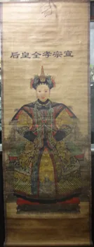 

FREE SHIPPING Chinese Collectible old scroll painting QING Dynasty Queen DaoGuang 68 * 24inch