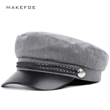 Сплошной цвет для мужчин и женщин общие высокое качество военные шапки кожа шляпа язык тени мыть хлопок шляпы с плоским верхом на открытом воздухе
