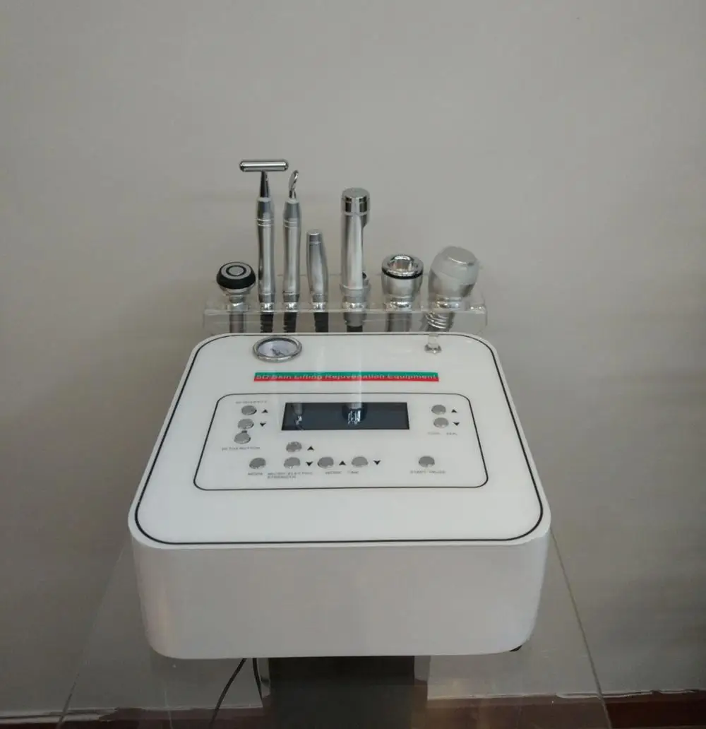 Популярные Портативный 7 в 1 Microdermabrasion Multifunctional косметический аппарат для лица