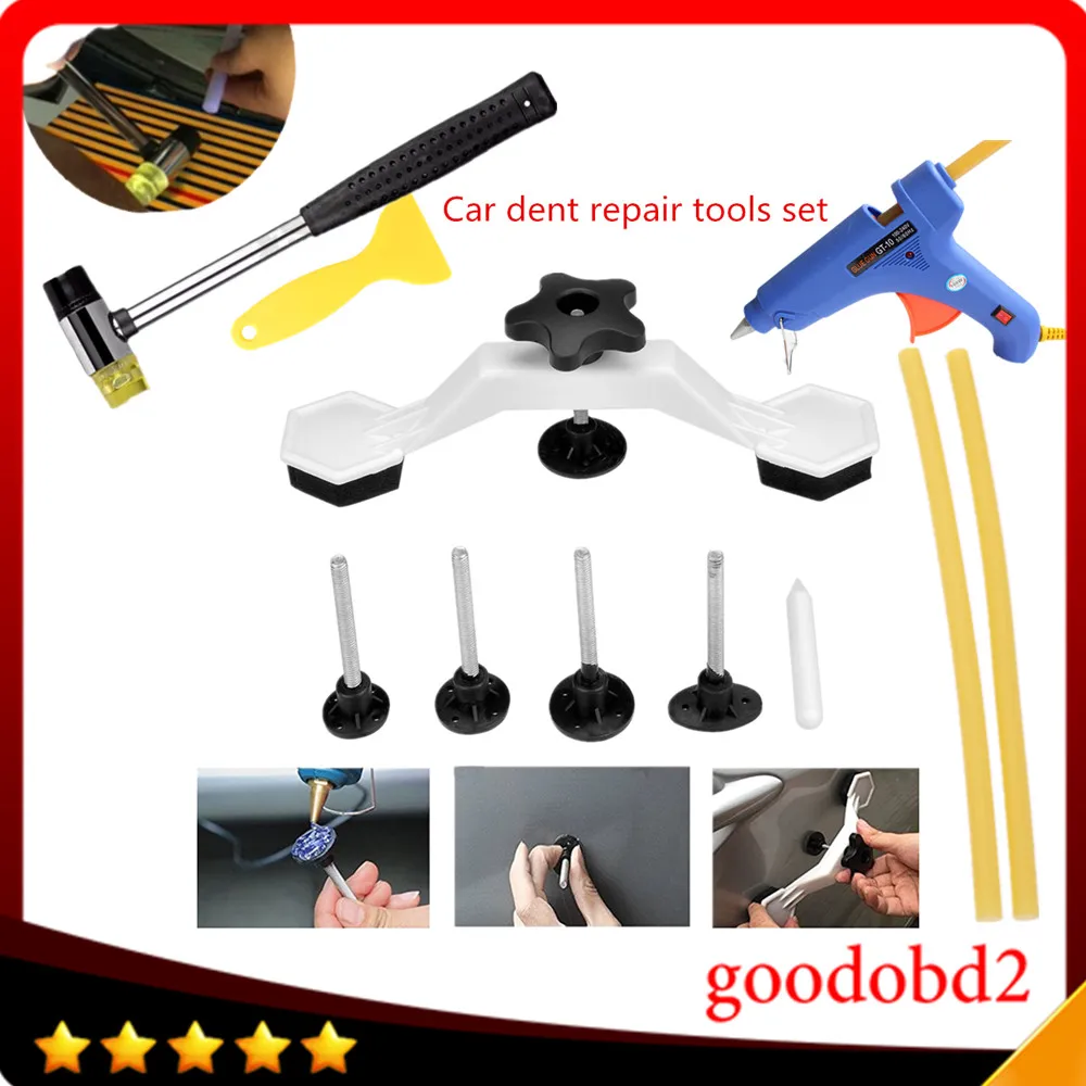 

Car PDR dent repair hand Tools set Kit Plastic Bridge Pulling Dent Remover For Car Body Paintless Dent Repair Tool with Rubber