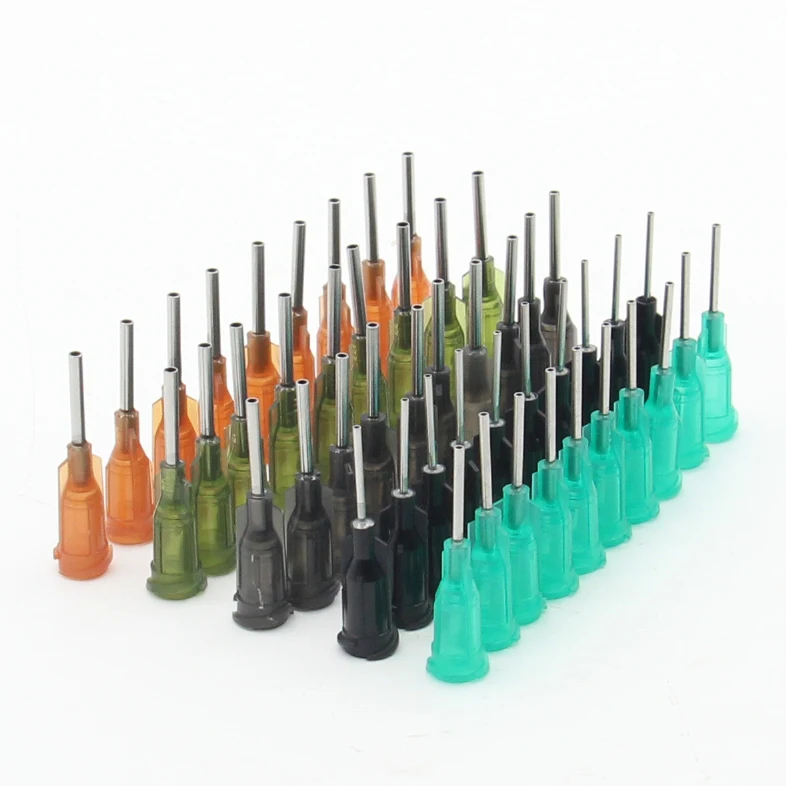 100Pieces14-25G 10 Models Available in Steel Dispense Tapered Needles Glue Liquid Dispenser Needles For Welding Tool Controllers dispensing needle