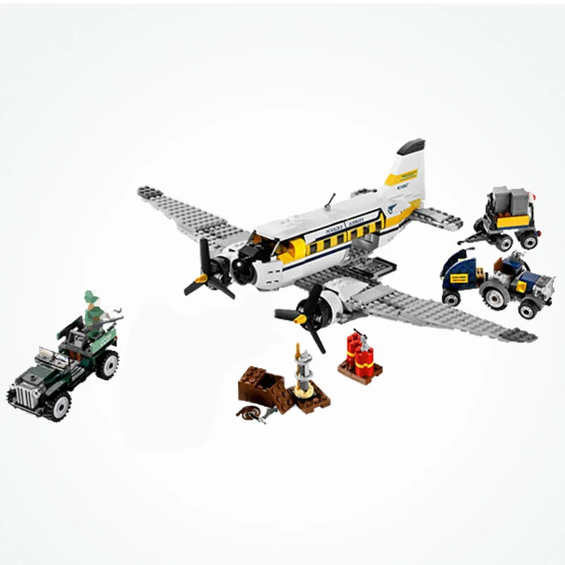 

City Accessory Military Part Building Blocks DIY Peril in Peru Model Helicopter Toys For Children City