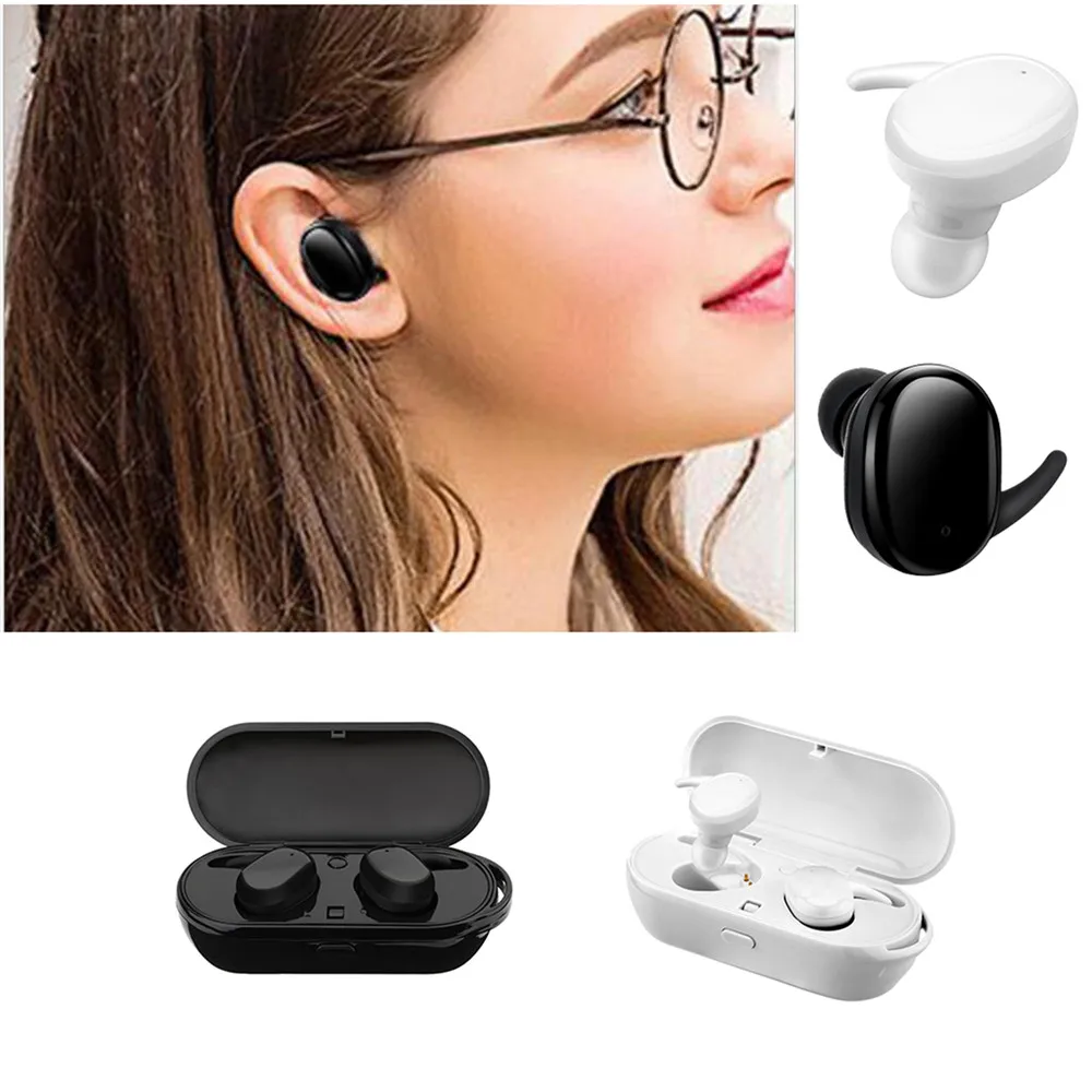 

Wireless Bluetooth V5.0 Earphone TWS Mini True Waterproof Noise Reduction Twins Stereo Earphones Sport Headset