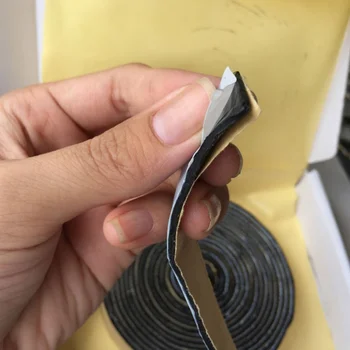 

2*320CM Black BUTYL RUBBER GLUE HEADLIGHT SEALANT RETROFIT Reseal HID Headlamps TAILLIGHT Shield Glue Tapes For Car