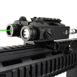 Военный Тактический ИК-Зеленый Инфракрасный лазерный прицел с высокой мощностью люмен светодиодный фонарик fleshlinght охотничий для пистолета - Цвет: Зеленый