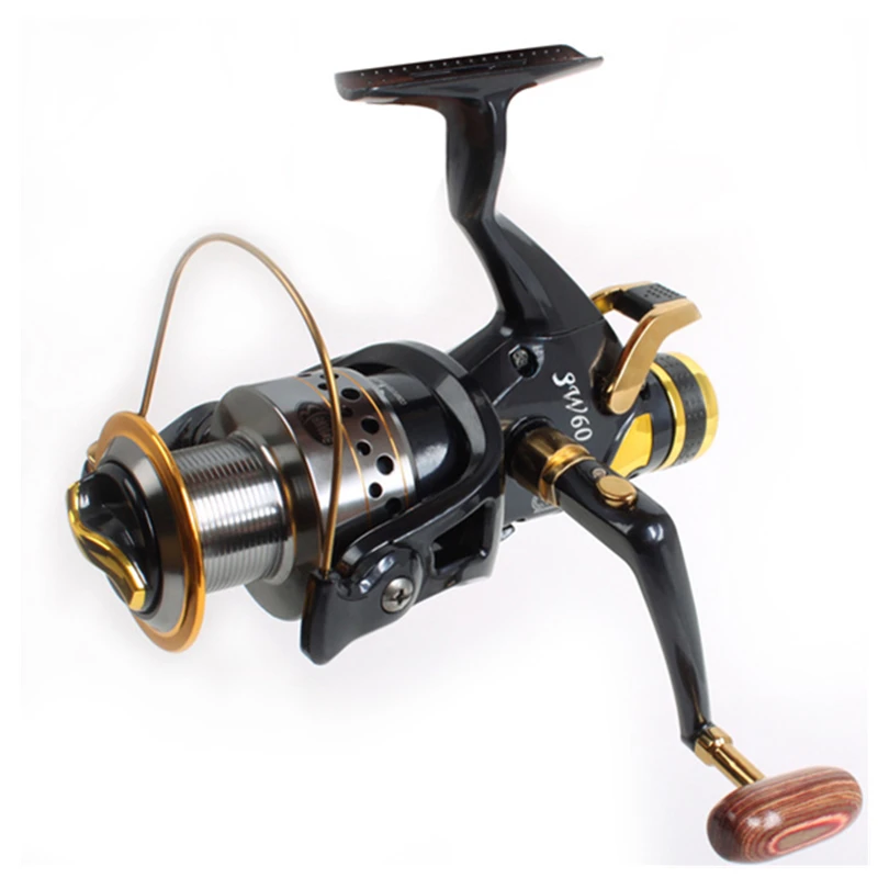 Fishing Reel Double Brake Carp Fishing Feeder 9BB Spinning Reel 5.2:1 Quality Fishing Reel Bait runner reel Free runner