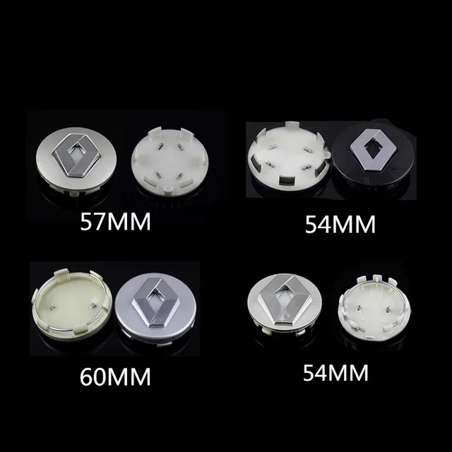 

4pcs for Renault 54mm 57mm 60mm Wheel Center Hub Caps Clio Megane Laguna Scenic wheel Badge covers Auto accessories