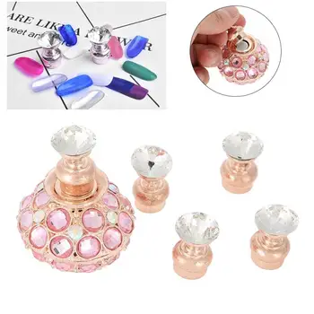 

TMISHION Nail Art Tool Stand Magnetic Crystal Nail Tip Practice Display Stand Set Gel Nail Polish Manicure Tool Practice Rack