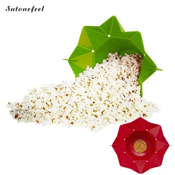 

Silicone Popcorn Bowl Creative Microwaveable Popcorn Maker Silicone Popcorn Popper Popcorn Bowl Kitchen Baking Tools