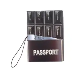 Шоколад 3D дизайн Обложка для паспорта Синтетическая кожа путешествия чехол для паспорта карты и ID держатель аксессуары Paspoort Pakket