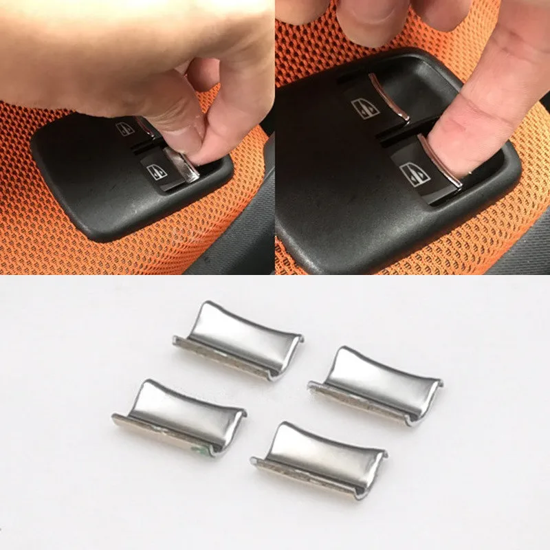 

4pcs Car Window Control Switch Moulding Trim for Smart fortwo forfour 2015 2016 2017 2018 2018 Styling Accessories