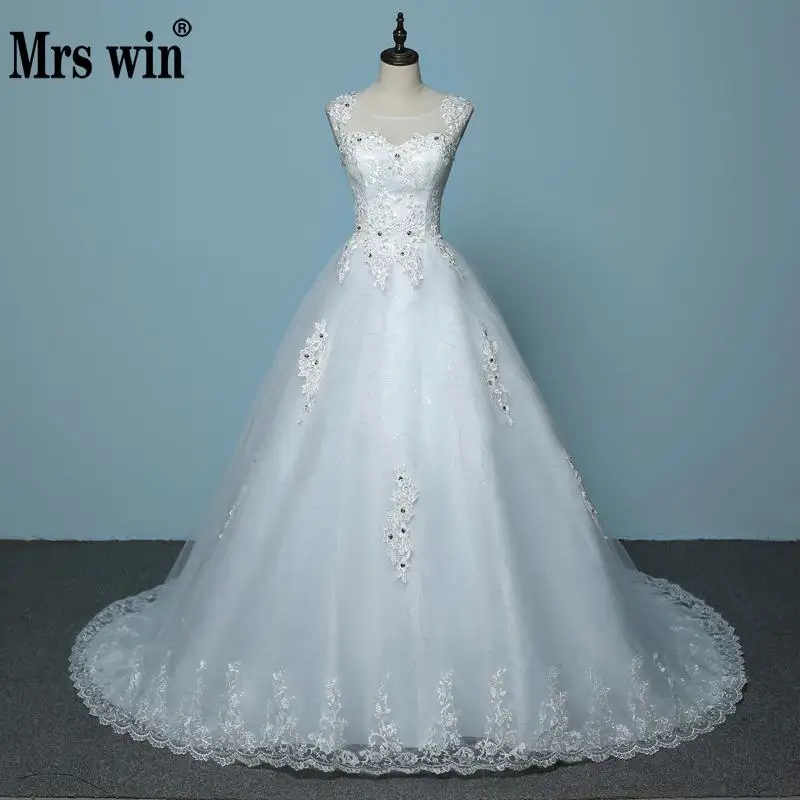 

Vestido De Noiva 2019 New White/Red Wedding Dress 100 Cm Cathedral Train Wedding Dress Plus Size Crytal Wedding Dress