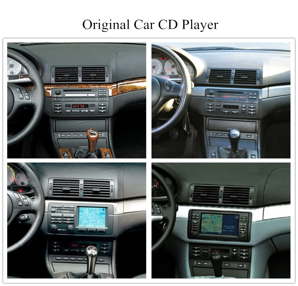 Perfect Android 8.1 1024*600 Car dvd multimedia player radio audio for BMW E46 M3 With GPS Navigation BT SD USB RDS free MAP MIC Canbus 6