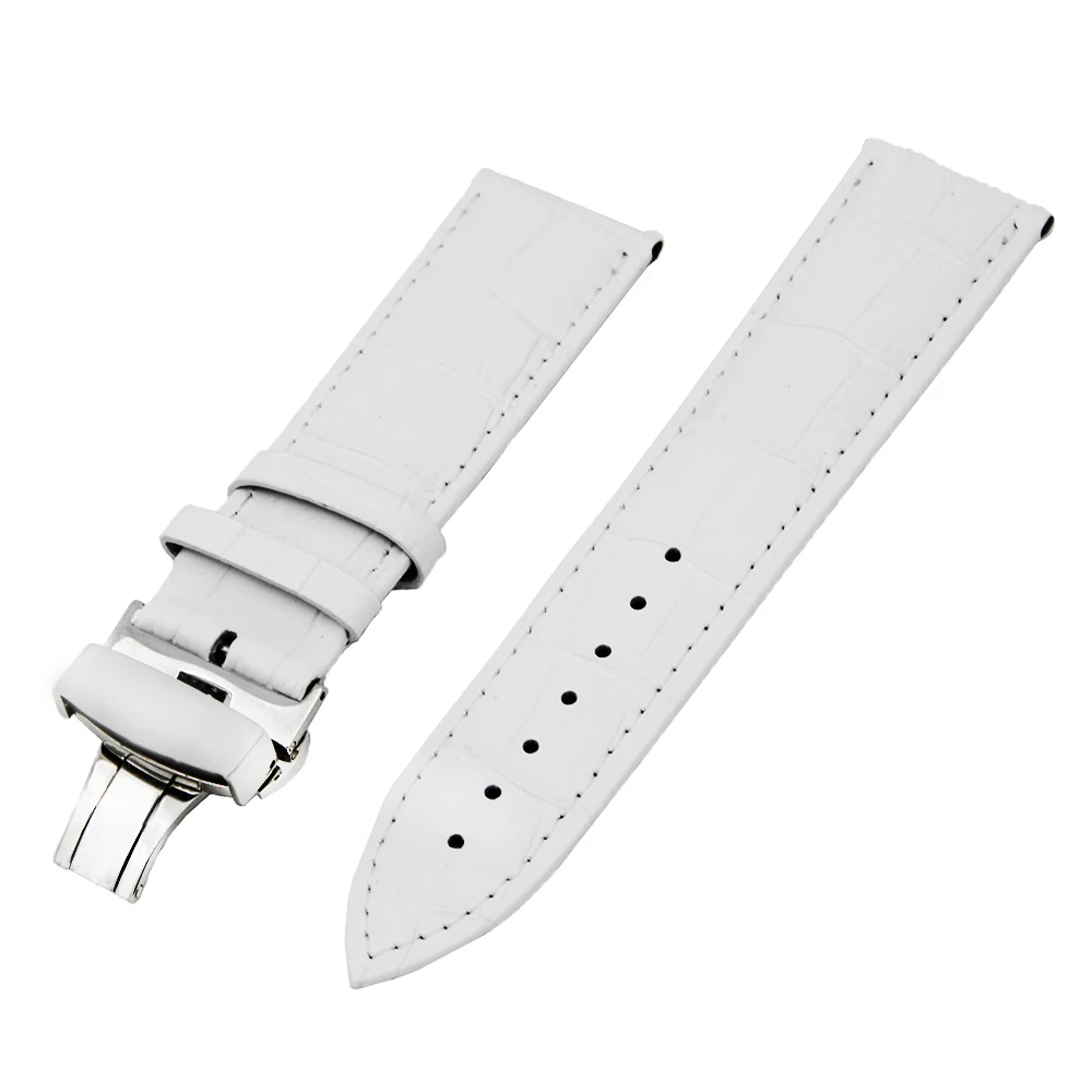 Ремешок кожаный для Samsung Gear S2 Classic R732/R735 мужской и женский браслет с петлей черный