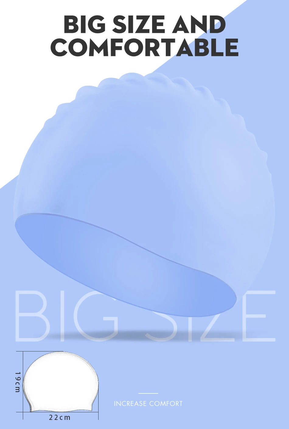 Силиконовая Водонепроницаемая 3D эластичная шапочка для плавания для мужчин и женщин, свободный размер, спортивная шапка для плавания с длинными волосами, защитная шапка для плавания для взрослых в бассейне