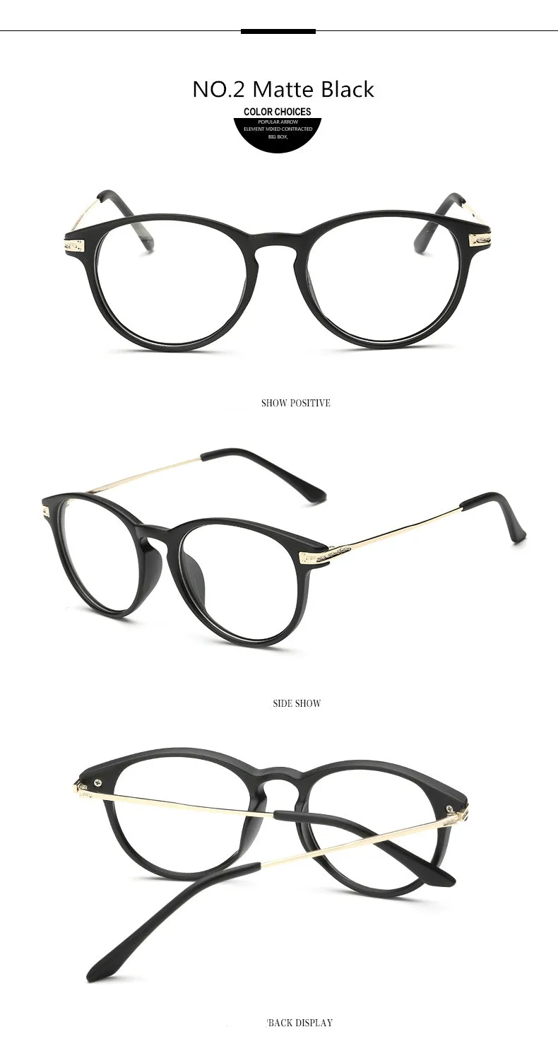 Матовый черный ретро готовые очки близорукости близорукие диоптрические очки близорукость очки 1,0,-1,5,-2,0,-2,5,-3,0,-3,5,-4,0, ~-6,0