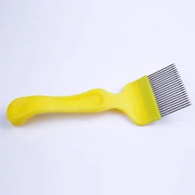 1 шт. из нержавеющей стали и пластика пчеловодческий Пчеловодство Мед расческа из нержавеющей стали зуб разворачивающая вилка скребок