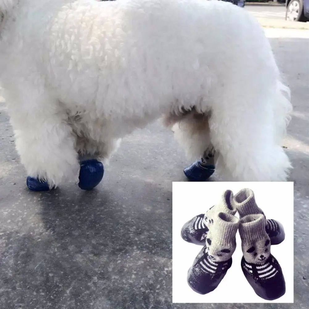 TPFOCUS Роскошные хлопковая, для домашней собаки Pet обувь Водонепроницаемый Non-slip собака для снега и дождя; зимние сапоги чулочно-носочные