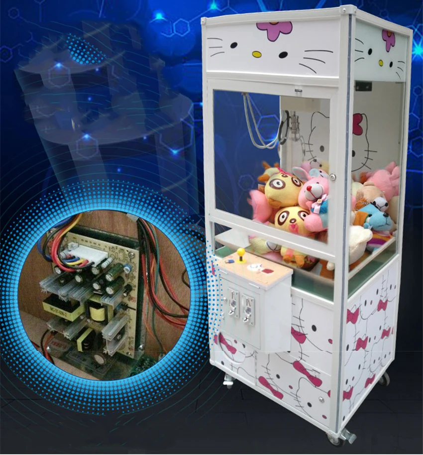 Электрический захват клип куклы большой кран машина кукла Catcher захват машина Монета управляемая игровая машина аркадная игровая консоль