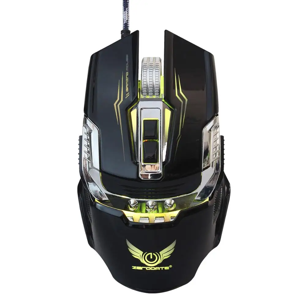 

ZERODATE X900 7 Buttons USB Wired Gaming Mouse Mechanical Computer PC Mouse Mice 3200DPI LED Backlight for LOL DOTA2 Computer