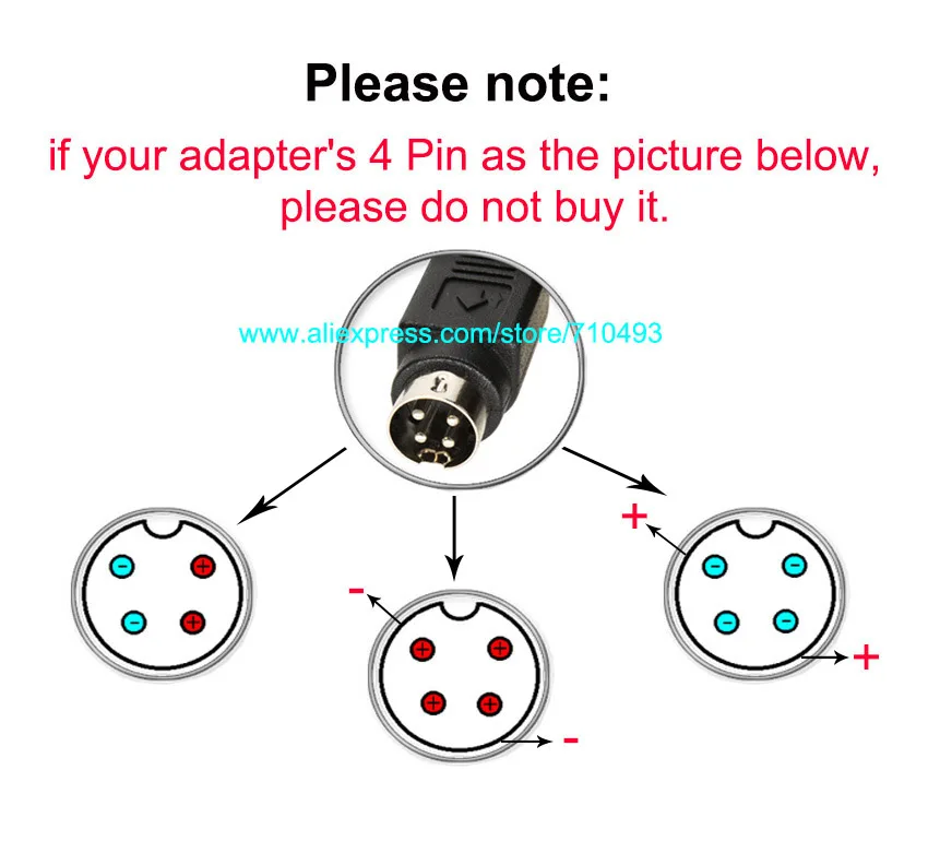 1 шт. AC DC 12V 5A 4 Pin Мощность адаптер питания 60W Переключатель 4-контактный разъем для ЖК-дисплей ТВ монитор ноутбука Батарея Зарядное устройство с IC чип