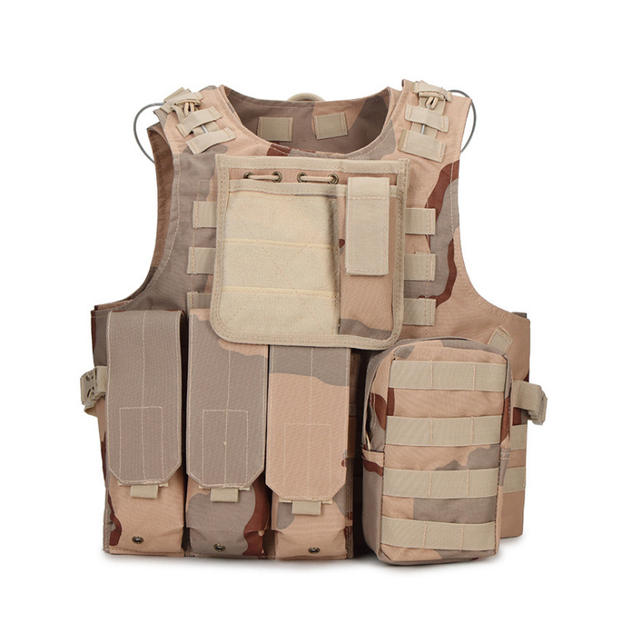 Military Tactical Vest, Airsoft Combat Molle Assault Carrier Plate Tactical Vest