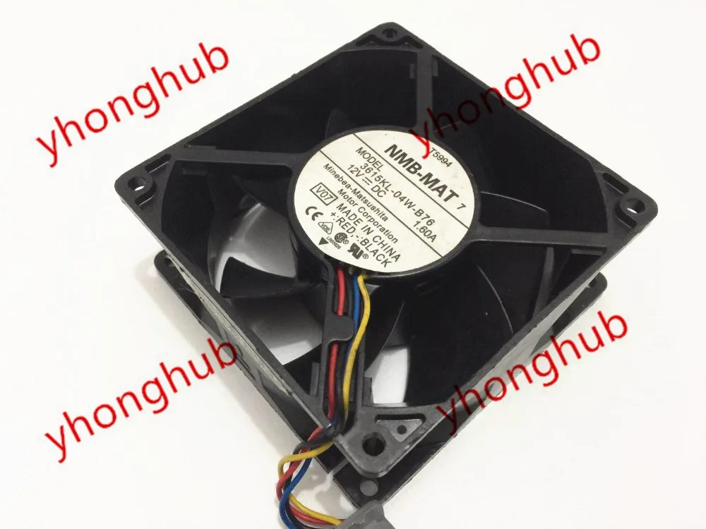

NMB-MAT 3615KL-04W-B76 V07 DC 12V 1.60A 92x92x38 мм 4-проводной вентилятор охлаждения сервера