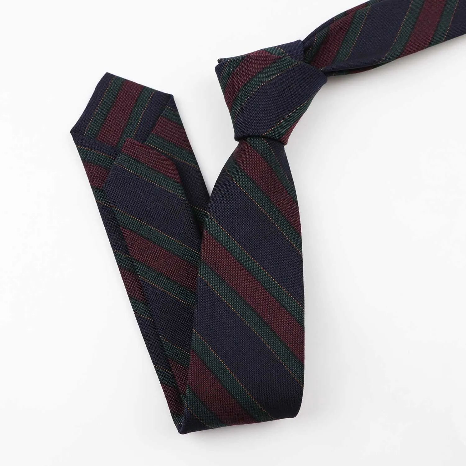 Полосатый однотонный галстук из 95% шерсти, тонкий классический модный обтягивающий галстук для мужчин, смокинг, вечерние аксессуары, деловой подарок, высокое качество - Цвет: 3