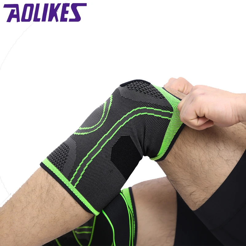 Спортивный наколенник AOLIKES 1 шт. регулируемый под давлением для занятий спортом