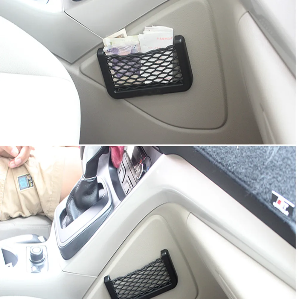 1Pc Car Mesh Storage Bag Cargo Net Holder Trunk Auto Elastic Storage