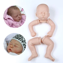 Npkколлекция DIY Reborn Baby Doll Набор неокрашенные части силиконовые Reborn Baby Doll наборы костюм для 20 дюймов аксессуары для куклы реборн