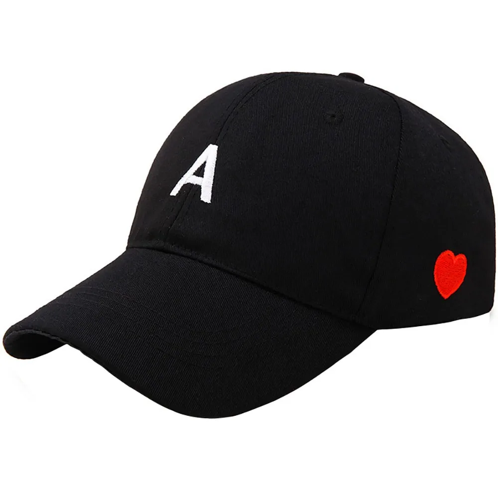 

2019 Men And Women New Fashion Simple Hat Korean Version Of The Letter Solid Color Love Baseball Cap Hip Hop Sun Hat Hats