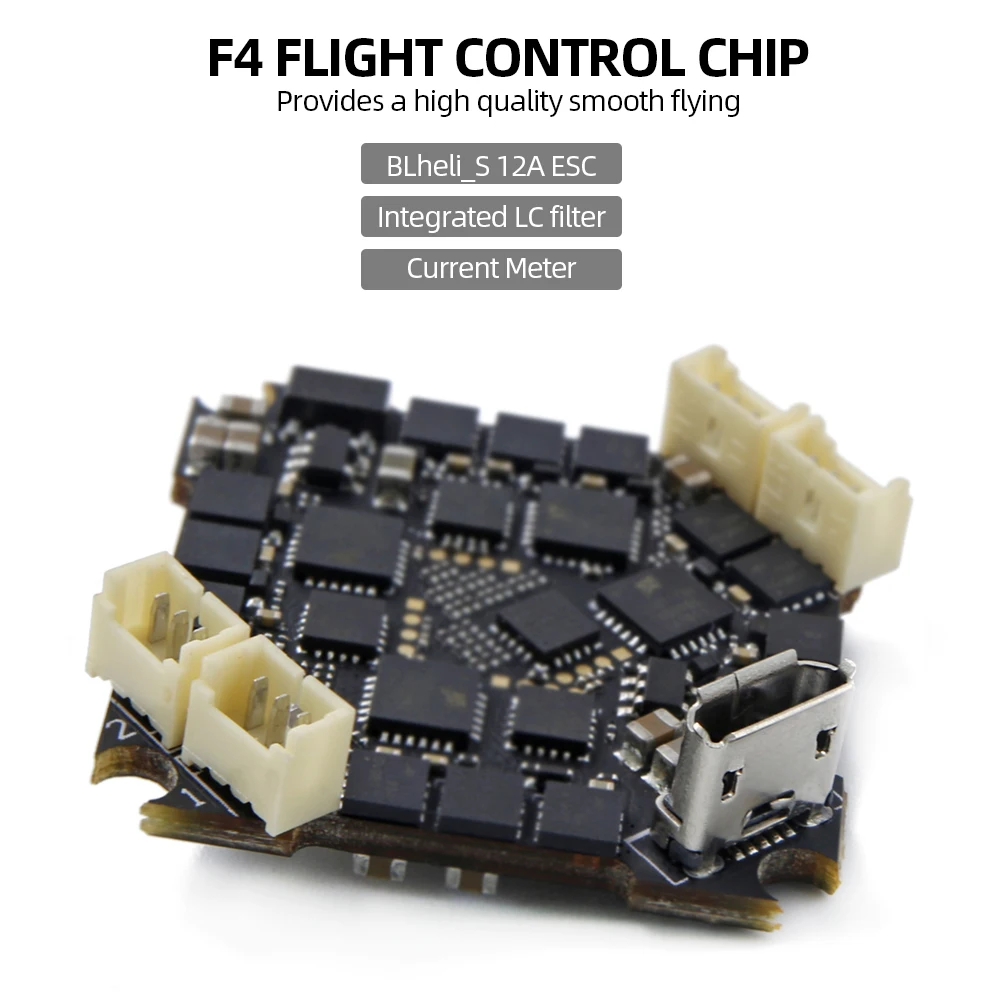 

1pc GEP-12A-F4 Flight Control with OSD 12A Blheli_S ESC for Mini 75mm-85mm FPV RC Racing Quadcopter Drone DIY Drone