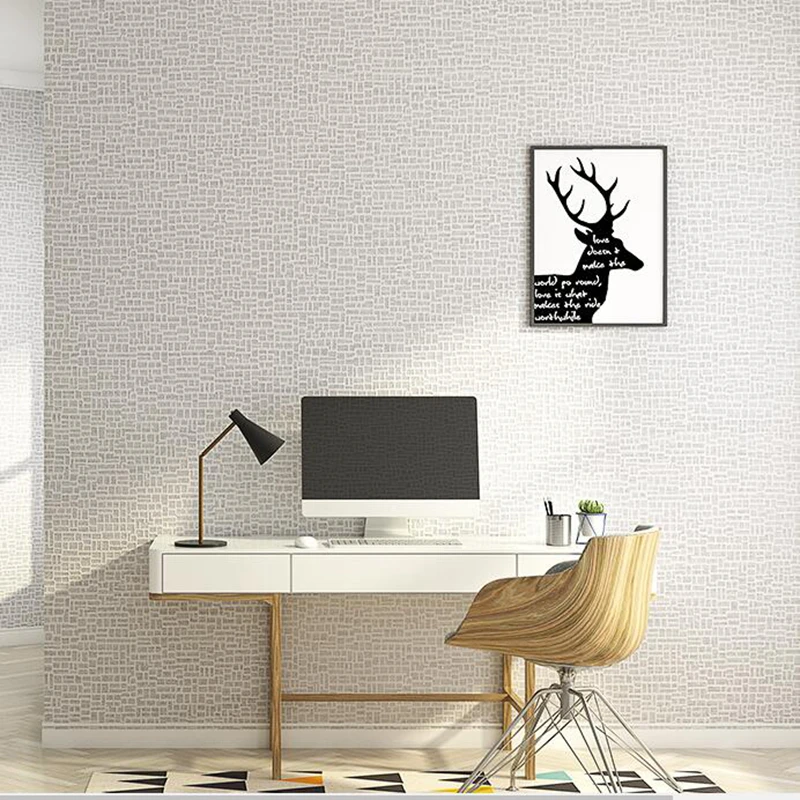 

Modern Design Simple 3d Stereoscopic Wallpaper Roll Home Room Bedroom Living Room Decoration non-woven Plain Wall Paper Gray