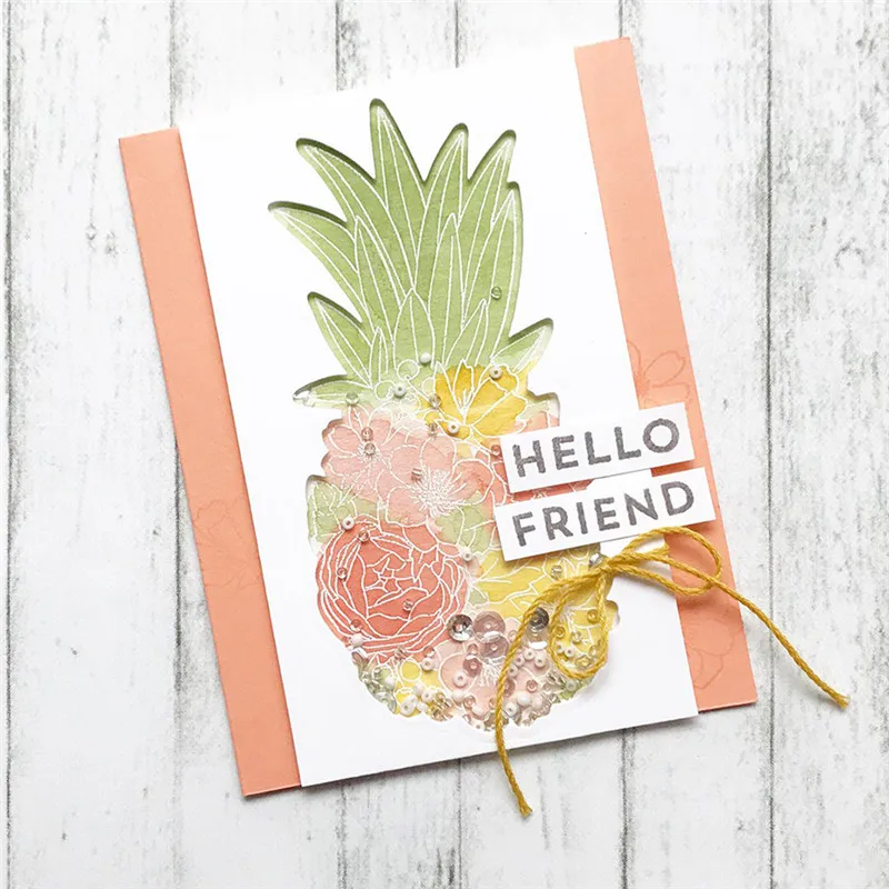 

YaMinSanNiO Pineapple Dies Metal Cutting Dies Scrapbooking for Card Making Decorative Album Paper Photo New 2019 Fruit Dies