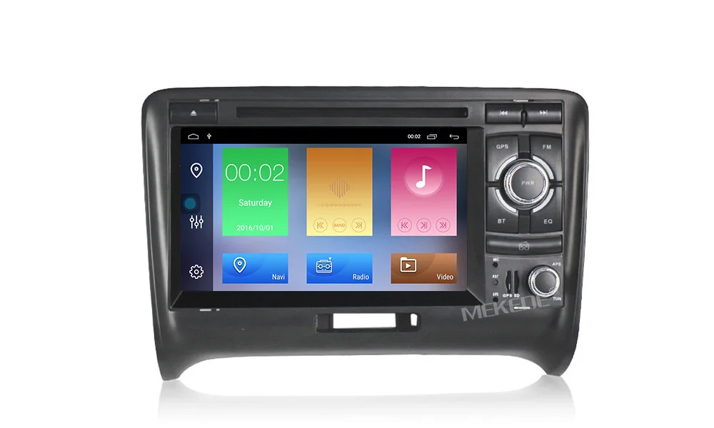 Cheap MEKEDE Android 9.1 2G RAM 32G ROM Car GPS DVD auto radio player For Audi  TT MK2 8J 2006-2012  Radio GPS WIFI BT free 16G card 9
