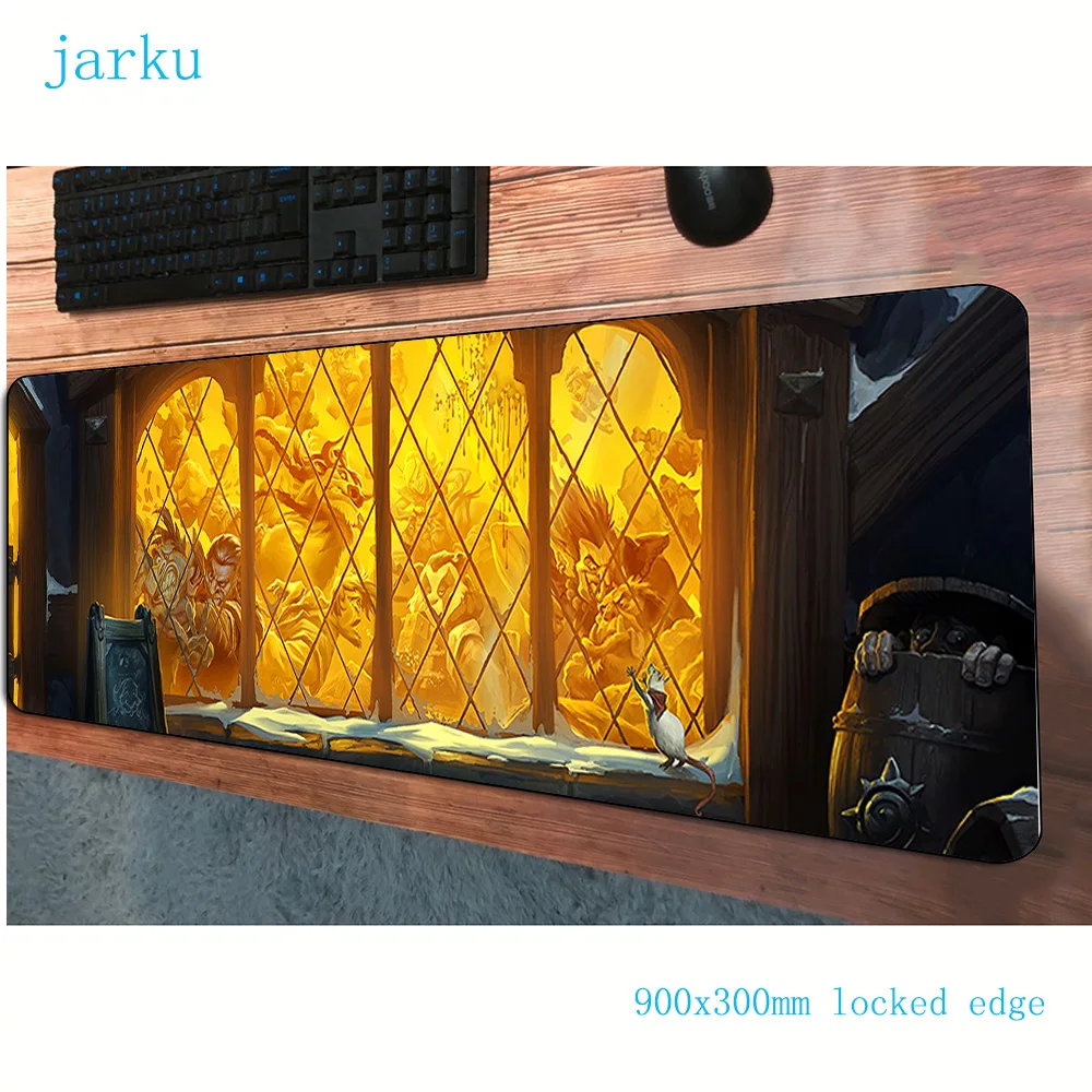 JARKU 900x300x3mm Hearthstone mouse pad gaming mousepad gamer mat High quality pads game computer padmouse laptop play | Компьютеры и