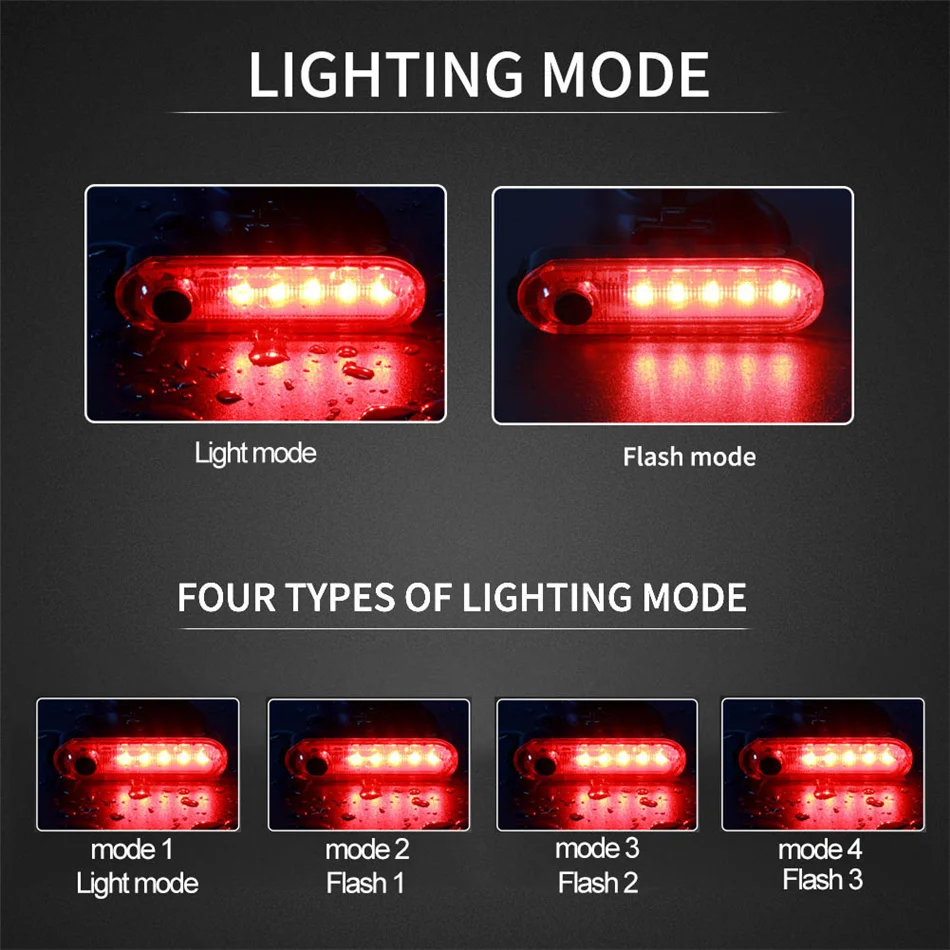 Clearance FTW USB Rechargeable Bike Tail Light Bicycle Rear Back Light 4 mode Powerful Waterproof for Night Cycling safety LED Lamp TL2161 7