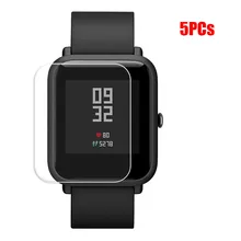 Pantalla transparente elegante de 5 uds para la película protectora de Amazfit, película impermeable para Xiaomi Huami Amazfit Bip Youth Watch L0507