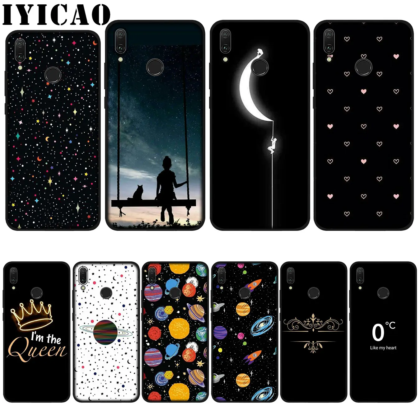 IYICAO простая мода любовь сердце Мягкий чехол для huawei P20 Pro P10 P8 P9 P30 Lite Mini 2017 P Smart 2019