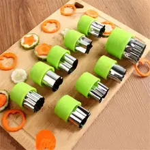 9 шт. звездой фруктов Форма печенье с помадкой плунжерная форма для вырубки инструменты для овощи фрукты Кухня Пособия по кулинарии инструменты