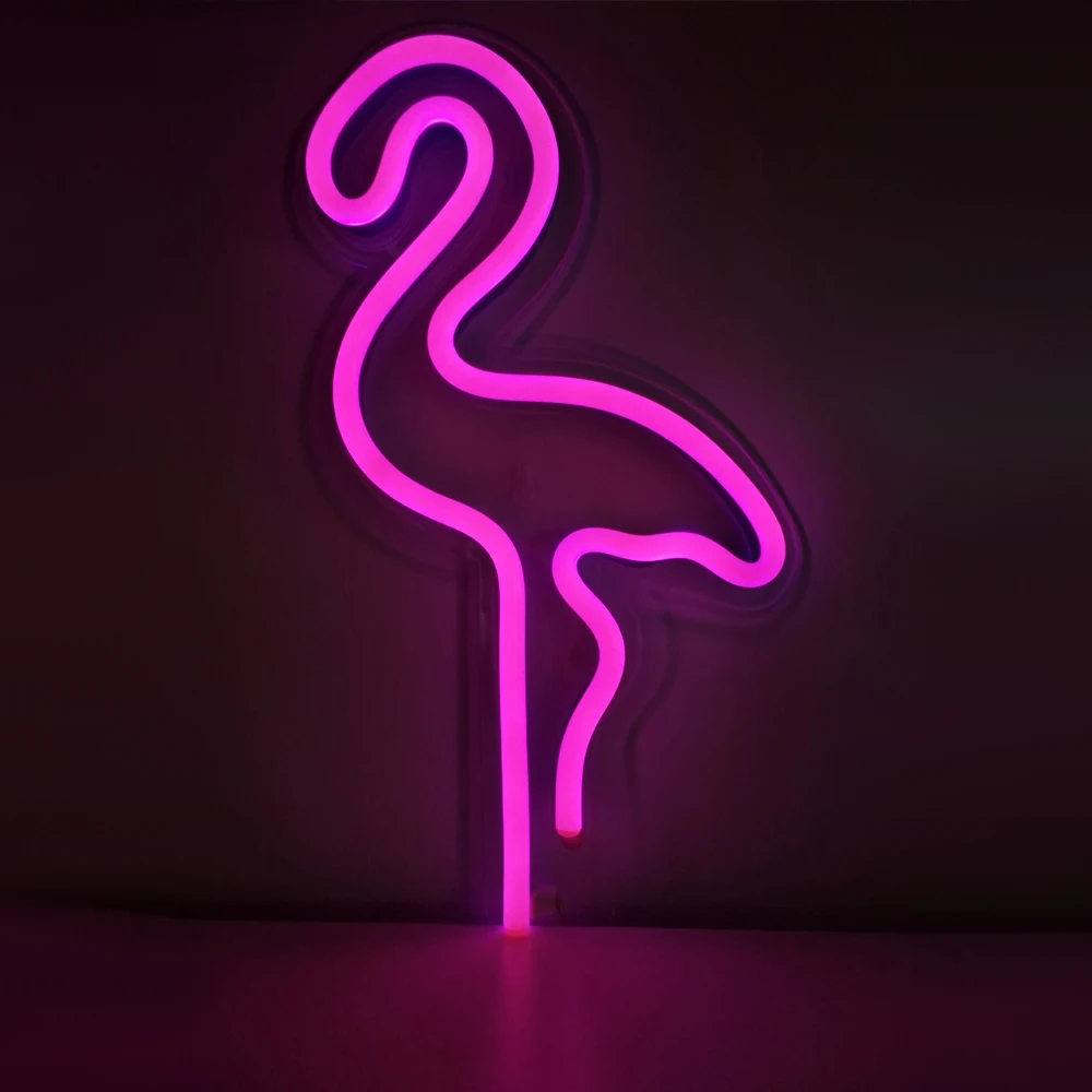 Chi Vintage Flamingo Sign Led Neon Light Signs Chi Vintage Flamingo Sign Led Neon Light Signs Wedding Children S Bedroom Wall Decor Decoration Home In Plaques From