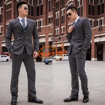 

Lattice blazer men formal dress latest coat pant designs suit men costume homme terno fashion marriage wedding suits for men's