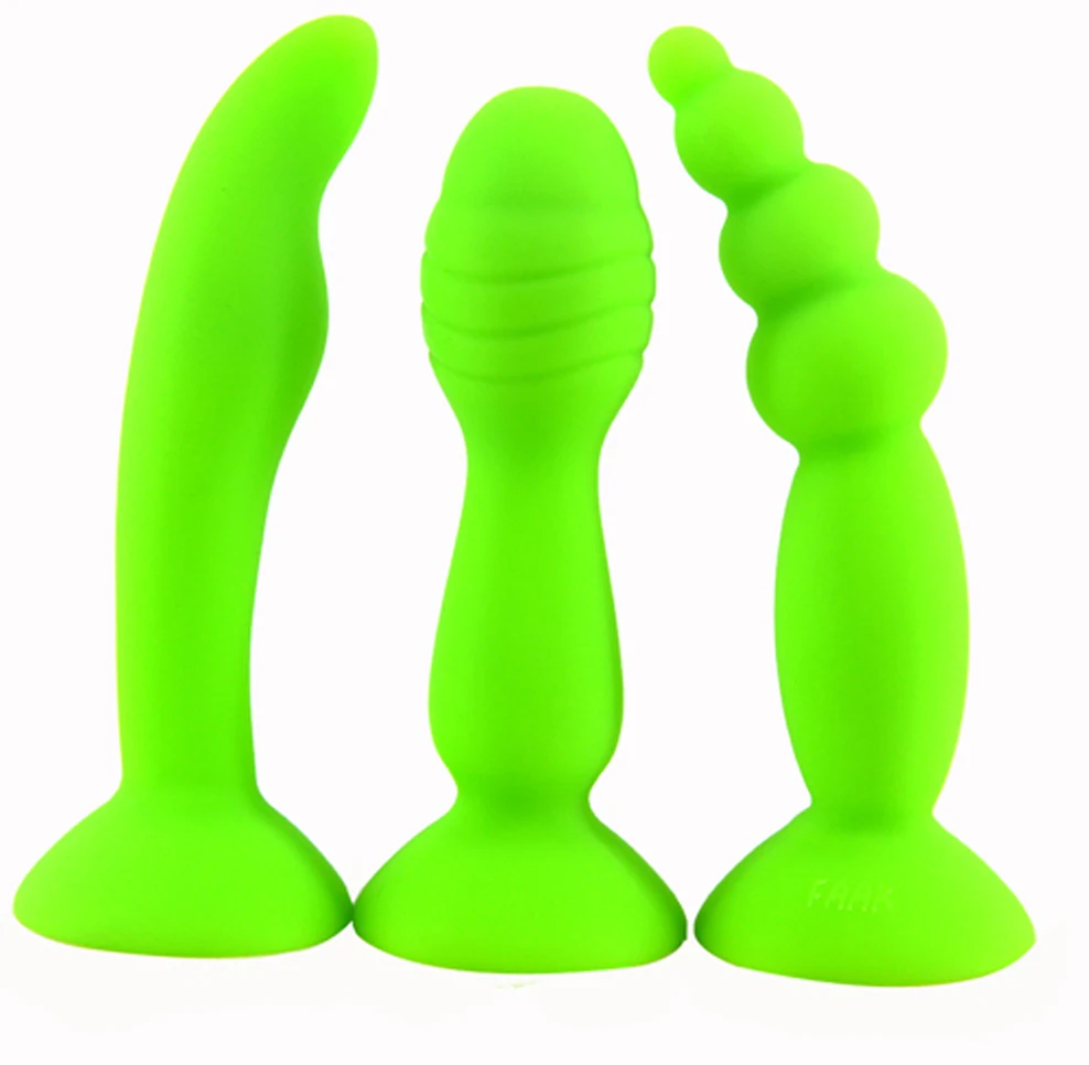 FAAK 3pcs/lot Silicone butt plug strong suction cup beads anal sex toys clit G-spot stimulate anal plug erotic products sex shop 13 FAAK 3pcs/lot Silicone butt plug strong suction cup beads anal sex toys clit G-spot stimulate anal plug erotic products sex shop 13