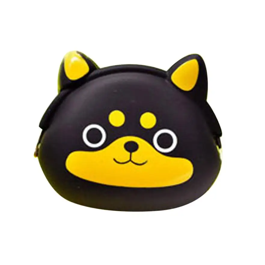 

Special Design Mini Purse Soft Surface Fastener Female Cartoon Silicone Coin Bag monederos mujer monedas kawaii bag